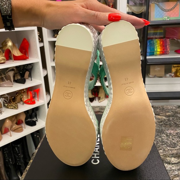 NWT CHANEL wedges, 41 - Picture 9 of 10